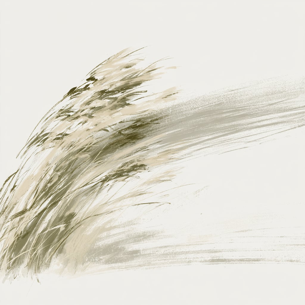 Brush strokes suggesting the movement of change