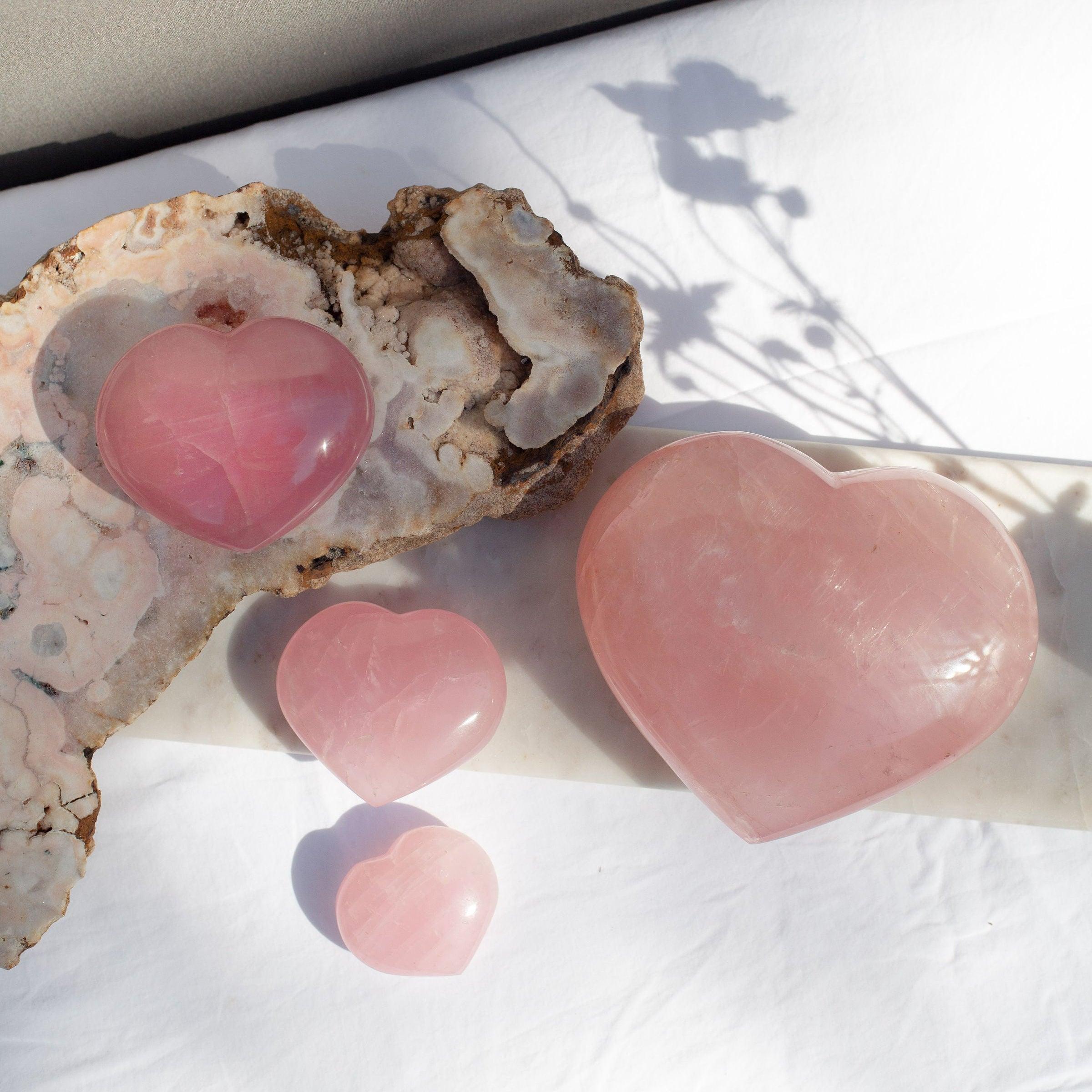 Rose Quartz Heart